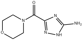 3-(morpholin-4-ylcarbonyl)-1H-1,2,4-triazol-5-amine(SALTDATA: FREE) Struktur