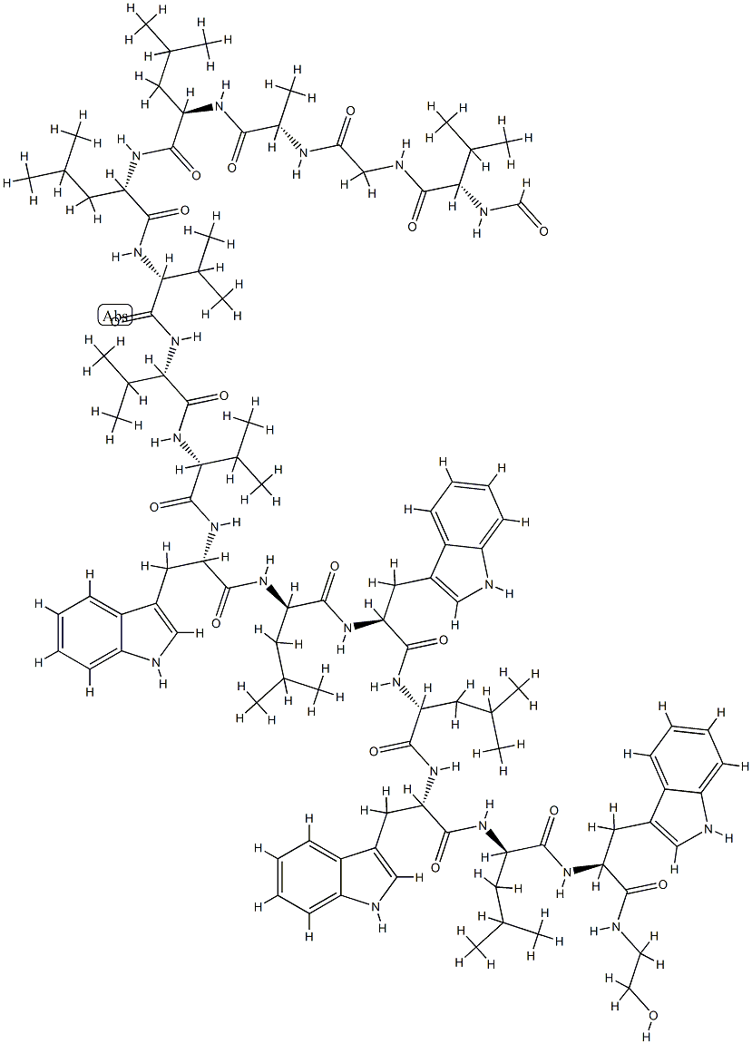 gramicidin A, Leu(5)- Structure