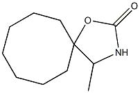 1-Oxa-3-azaspiro[4.7]dodecan-2-one,4-methyl-(7CI) 结构式