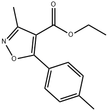 4-Isoxazolecarboxylic acid, 3-Methyl-5-(4-Methylphenyl)-, ethyl 结构式