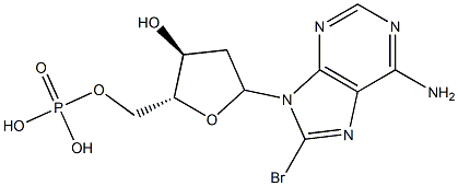 poly(8-bromo-2'-deoxyadenylic acid) Structure