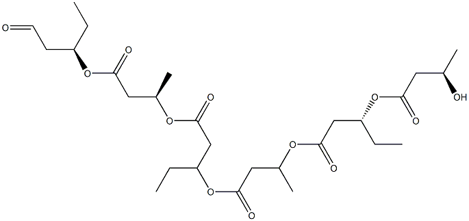 聚[( R )-3-羟基丁酸 CO-( R ),3-羟基缬草酸],92267-82-8,结构式