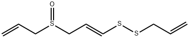 2-プロペニル[(E)-3-(2-プロペニルスルフィニル)-1-プロペニル]ペルジスルフィド 化学構造式