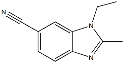 6-Benzimidazolecarbonitrile,1-ethyl-2-methyl-(7CI) 结构式