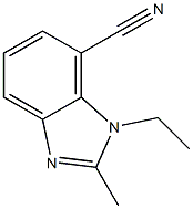 7-Benzimidazolecarbonitrile,1-ethyl-2-methyl-(7CI) 结构式