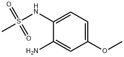 N-(2-アミノ-4-メトキシフェニル)メタンスルホンアミド 化学構造式