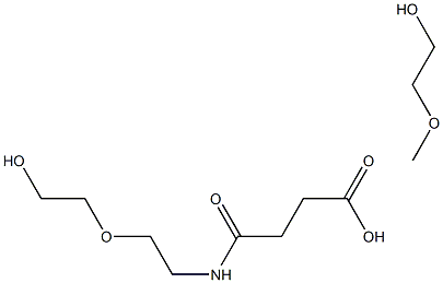 O-[2-(3-スクシニルアミノ)エチル]-O'-メチル-ポリエチレングリコール 20'000 化学構造式