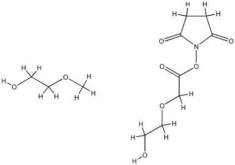 聚乙二醇单甲醚琥珀酰亚胺碳酸酯 结构式
