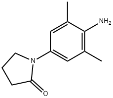 1-(4-アミノ-3,5-ジメチルフェニル)-2-ピロリジノン 化学構造式