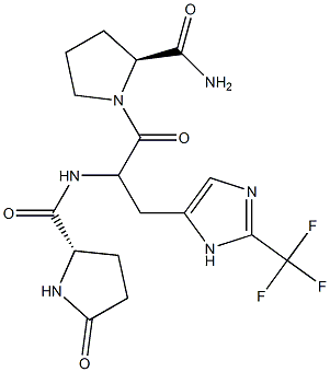 thyrotropin-releasing hormone, 2-fluoromethylimidazole- Structure