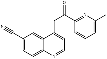 4-[2-(6-甲基-2-吡啶基)-2-氧代乙基]-6-喹啉甲腈,924898-11-3,结构式