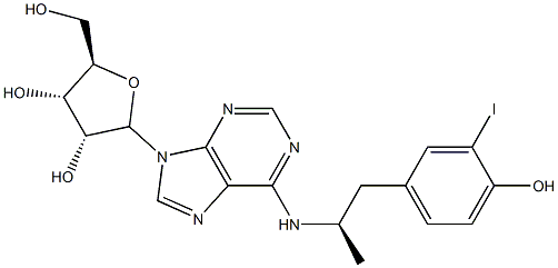 N(6)-(3-iodo-4-hydroxyphenyl)-1-isopropyladenosine Struktur