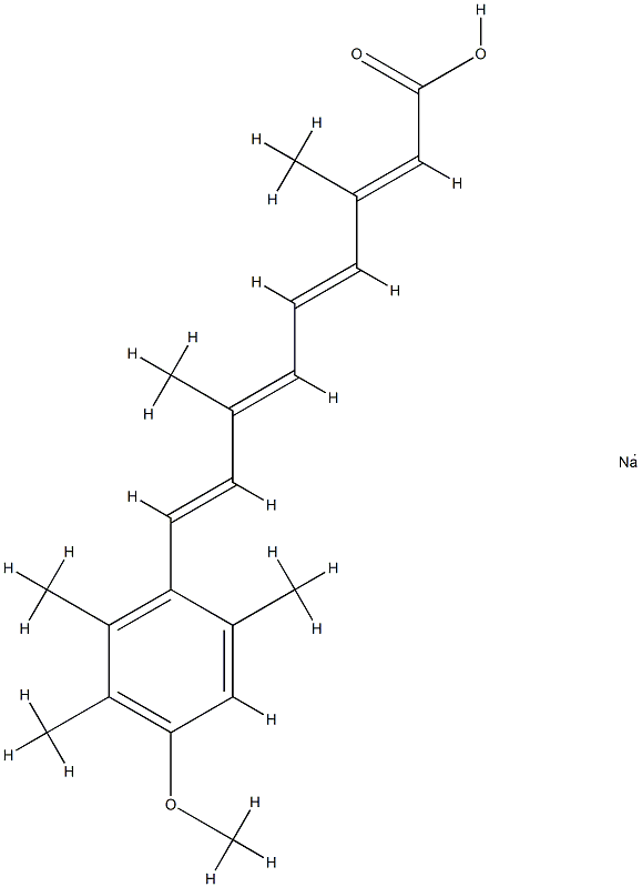 Acitretin (sodiuM) 化学構造式