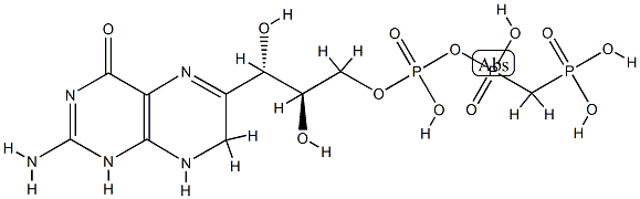 beta,gamma-methylene-7,8-dihydroneopterin 3'-triphosphate 结构式