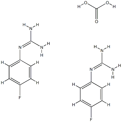 Carbonic acid compd. with N-(4-fluorophenyl)guanidine (1:2) Struktur