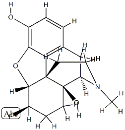 6-fluoro-6-desoxyoxymorphone 结构式