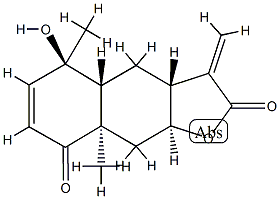 (3aR)-3aα,4aα,5,8,9,9aβ-Hexahydro-5α-hydroxy-5β,8aβ-dimethyl-3-methylenenaphtho[2,3-b]furan-2,8(3H,4H)-dione Structure