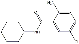 2-amino-5-chloro-N-cyclohexylbenzamide 结构式
