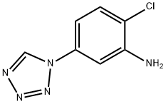 2-クロロ-5-(1H-テトラゾール-1-イル)アニリン 化学構造式