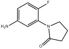 1-(5-amino-2-fluorophenyl)pyrrolidin-2-one 化学構造式