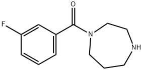 1-(3-FLUOROBENZOYL)-1,4-DIAZEPANE, 926215-33-0, 结构式