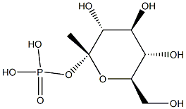1-deoxygluco-heptulose 2-phosphate Structure