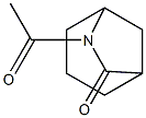 6-Azabicyclo[3.2.1]octan-7-one, 6-acetyl- (6CI,7CI) Structure