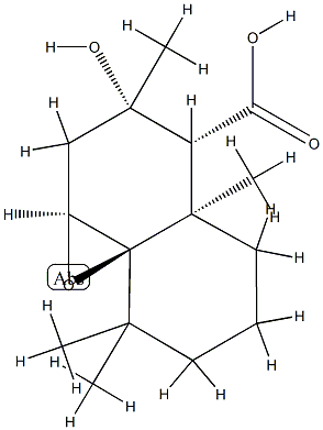 (1aS,8aR)-Octahydro-3β-hydroxy-3,4aα,8,8-tetramethyl-3H-naphth[1,8a-b]oxirene-4α-carboxylic acid Structure