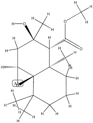 (1aS,8aR)-Octahydro-3β-hydroxy-3,4aα,8,8-tetramethyl-3H-naphth[1,8a-b]oxirene-4α-carboxylic acid methyl ester Structure