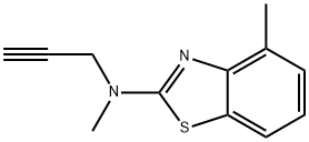 2-Benzothiazolamine,N,4-dimethyl-N-2-propynyl-(9CI) Structure