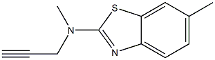 2-Benzothiazolamine,N,6-dimethyl-N-2-propynyl-(9CI) Structure