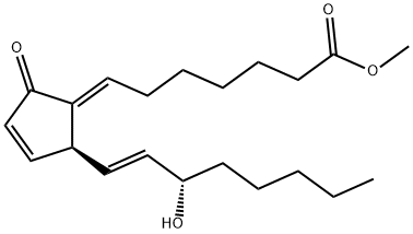 9-oxo-15-hydroxy-delta 7,10,13-prostatrienoic acid methyl ester Structure