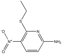 2-Pyridinamine,6-(ethylthio)-5-nitro-(9CI) Structure
