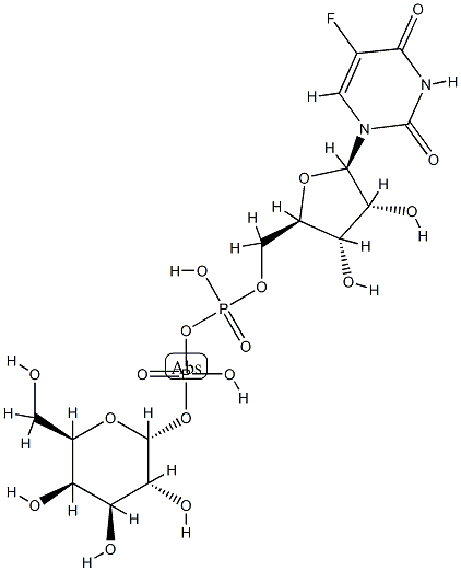 5-fluorouridine 5'-diphosphate galactose Structure