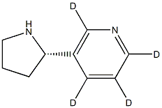 (S)-Nornicotine-d4 结构式