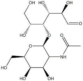 N-acetylgalactosaminyl-(1-4)-glucose Structure