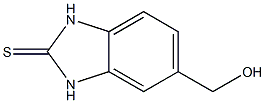 2H-Benzimidazole-2-thione,1,3-dihydro-5-(hydroxymethyl)-(9CI) Structure