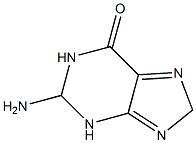 2-amino-1,8-dihydro-6H-Purin-6-one,radical ion Struktur