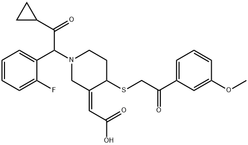 普拉格雷代谢物衍生物(TRANS R - 138727 - MP,非对映体混合物) 结构式