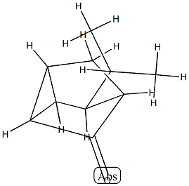 Tricyclo[2.2.1.02,6]heptanone, 5-(1-methylethyl)-, stereoisomer (9CI) Struktur