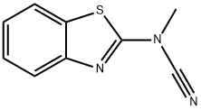 2-Benzothiazolecarbamonitrile,N-methyl-(7CI) Structure