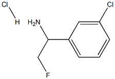 1-(3-CHLOROPHENYL)-2-FLUOROETHANAMINE,929972-34-9,结构式