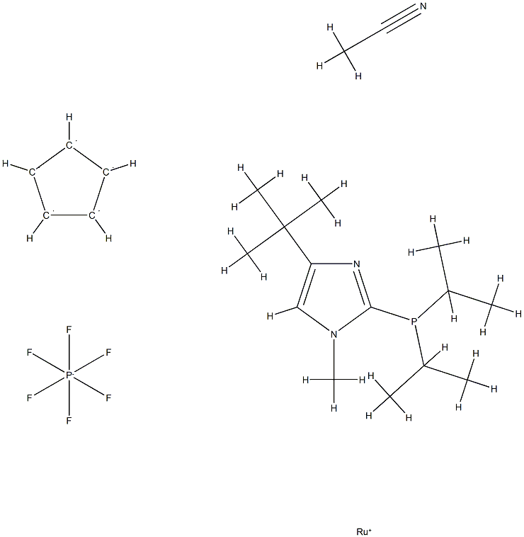 930601-66-4 乙腈(环戊二烯基)[2(-(二-异丙基膦基)-4-(叔丁基)-1-甲基-1H-咪唑]钌(II)六氟磷酸盐