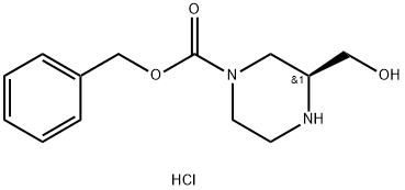 (S)-4-N-CBZ-2-HYDROXYMETHYL-PIPERAZINE -HCl Structure