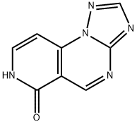 ピリド[3,4-E][1,2,4]トリアゾロ[1,5-A]ピリミジン-6(7H)-オン 化学構造式