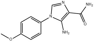 5-氨基-1-(4-甲氧基苯基)-1H-咪唑-4-甲酰胺 结构式