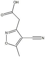 2-(4-氰基-5-甲基-1,2-噁唑-3-基)乙酸,93276-75-6,结构式