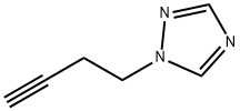 1-(but-3-ynyl)-1H-1,2,4-triazole, 933045-04-6, 结构式