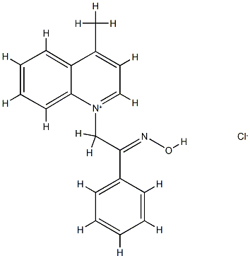 1-(2-phenyl-2-hydroxyiminoethyl)-1-(4-methylquinolinium) Structure