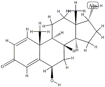 6β-Hydroxy-17α-boldenone Struktur